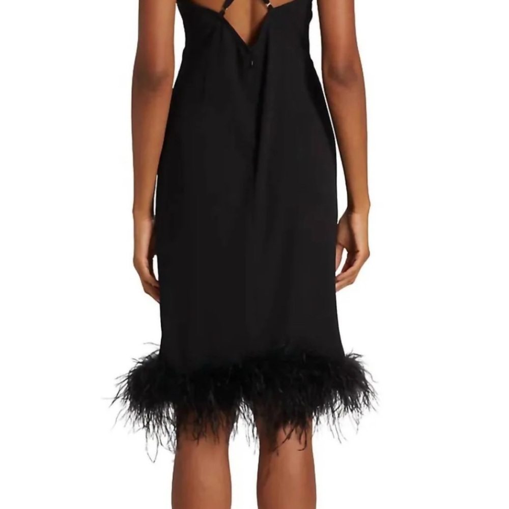 Amanda Uprichard Marianna Feather-trim Dress - Picture 2 of 6